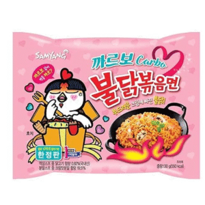 Samyang Ramen Korean Noodles Hot/Mild/Stir Fries/Soups (Buldak Carbonara, 2Pack) 130 gram