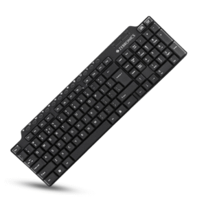 Zebronics ZEB-KM2100 Multimedia USB Keyboard Comes with 114 Keys Including 12 Dedicated Multimedia Keys & with Rupee Key